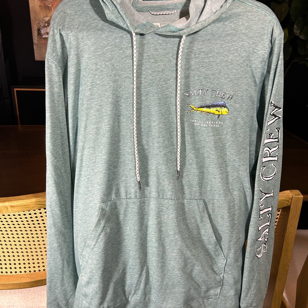 Salty Crew Teal Hoodie dorado tech hoodie size large men’s brand new
